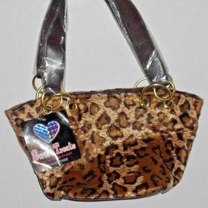 Animal Leopard Print Brown Fashion Bag Purse